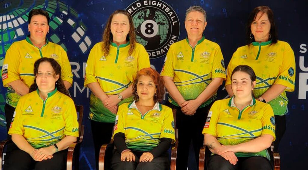 australian eight ball team 2021 22 women